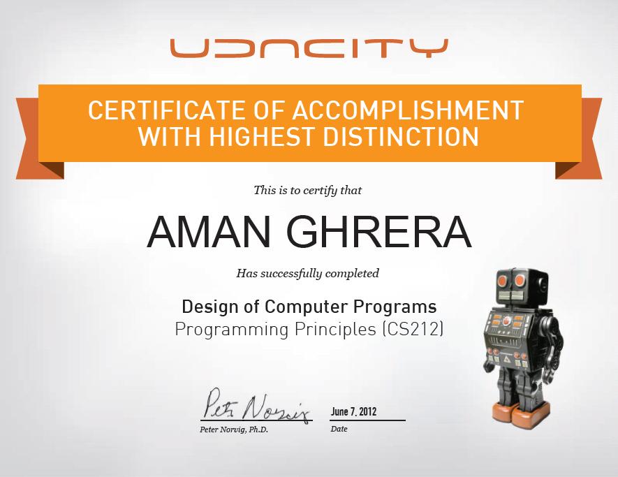 Design of Computer Programs